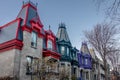 Colorful Victorian Houses in Square Saint Louis - Montreal, Quebec, Canada