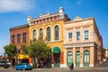 Colorful Victorian style streets of the old town of Victoria, Vancouver Island, British Columbia, Canada