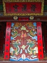 Colorful vietnamese door design