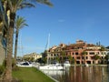 Colorful view of Sotogrande in the south of Spain