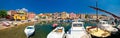 Colorful village of Sali panoramic view Royalty Free Stock Photo