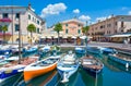 The colorful villages on the Garda Lake Royalty Free Stock Photo