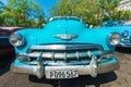 Colorful vintage american car in Havana