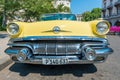 Colorful vintage american car in Havana