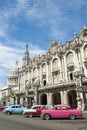 Colorful Vintage American Cars Havana Cuba Royalty Free Stock Photo