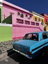 Colorful vintage car in Cape Town, South Africa Royalty Free Stock Photo