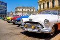 Colorful vintage cars in downtown Havana