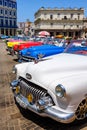 Colorful vintage cars in downtown Havana