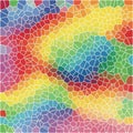 Colorful Voronoi Pattern with Gradient Hues and Polygonal Design Royalty Free Stock Photo