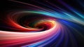 Colorful vortex energy, cosmic spiral waves, multicolor swirls explosion
