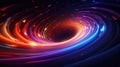 Colorful vortex energy, cosmic spiral waves, multicolor swirls explosion Royalty Free Stock Photo