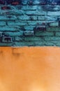 Colorful Wall and bricks background Royalty Free Stock Photo