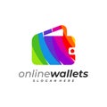 Colorful wallets logo vector template, Creative Wallets logo design concepts