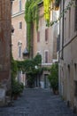 Colorful walls of Italy with beautiful shutters and pastel colors Royalty Free Stock Photo