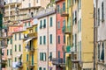 Colorful walls of Italy with beautiful shutters and pastel colors Royalty Free Stock Photo