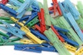 Colorful washing clips Royalty Free Stock Photo