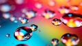 Colorful Water Bubbles Macro Background AI Generated Royalty Free Stock Photo