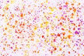 Colorful water color painting splash. Blot, Blurred spot. with texture. Multiple spots and stain water color on white background Royalty Free Stock Photo