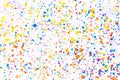 Colorful water color painting splash. Blot, Blurred spot. with texture. Multiple spots and stain water color on white background Royalty Free Stock Photo