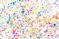 Colorful water color painting splash. Blot, Blurred spot. with texture. Multiple spots and stain water color on white background Royalty Free Stock Photo