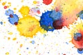 Colorful water color splash background Royalty Free Stock Photo