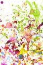 Colorful water color splash background Royalty Free Stock Photo