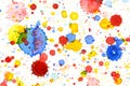 Colorful water color splash background Royalty Free Stock Photo