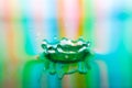 Colorful Water drop splash artful close-up Royalty Free Stock Photo