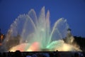 Colorful water fountain Royalty Free Stock Photo