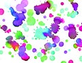 Colorful watercolor blobs