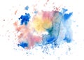Colorful watercolor bright spot. Isolated. vector