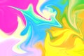 Colorful watercolor flow, Abstract marble background