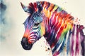 Rainbow Zebra