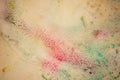 Colorful watercolor paint on vintage canvas. Super high resolution and quality background