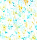 Colorful watercolor smudges brush painted isolated spot on white background Royalty Free Stock Photo