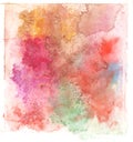 Colorful watercolor splash white background