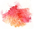 Colorful watercolor splash white background