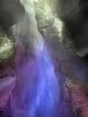 Colorful waterfalls at Cascate del Varone in Riva del Garda