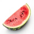 Colorful Watermelon Slice on transparent background Royalty Free Stock Photo