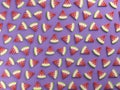 Colorful watermelon slices on purple food background