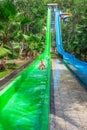 Colorful waterslide in Vinpearl water park