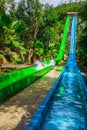 Colorful waterslide in Vinpearl water park