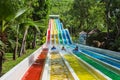 Colorful waterslide in Vinpearl water park