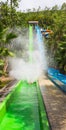 Colorful waterslide in Vinpearl water park