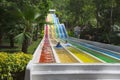 Colorful waterslide in Vinpearl water park