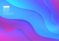 Colorful wave abstract background. Fluid gradient shapes composition modern design