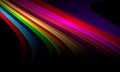 Colorful wave abstract on black background,wallpaper.vector,illustration. Royalty Free Stock Photo