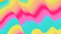 Colorful wave abstract vector background. Dynamic warped lines. Futuristic motion surface. Gradient distorted stripes