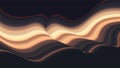 Colorful wave abstract vector background. Dynamic warped lines. Futuristic motion surface. Gradient distorted stripes