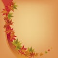 Colorful wave of leafs Royalty Free Stock Photo